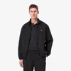 Lacoste Men's Water-repellent Hooded Track Jacket - 62 - 2xl In Black