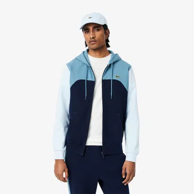 Lacoste Men's Zip-up Colorblock Hoodie - 4xl - 9 In Blue