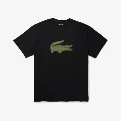 Lacoste Menâs Sport Big Fit Breathable Logo T-shirt - 2xl Big In Black