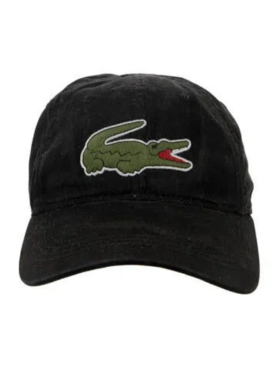 Pre-owned Lacoste Mens Baseball Hat In Black