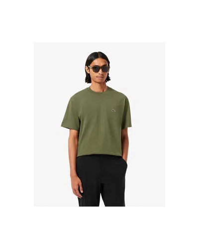 Lacoste Mens Classic Fit Cotton Jersey T-shirt In Green