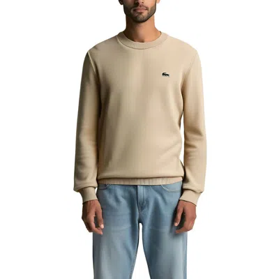 Lacoste Mens Organic Cotton Crew Neck Sweater In Viennese 02s
