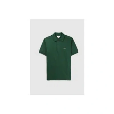 Lacoste Logo-patch Short-sleeve Polo Shirt In Green