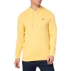Lacoste Mens Cotton Long Sleeve Hoodie In Yellow