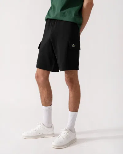 Lacoste Mens Cotton Shorts In Black