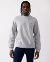 Lacoste Mens Crew Neck Fleece Sweatshirt In Metallic