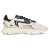 Lacoste Multicolor Leather And Mesh L003 Neo Sneakers In White/black