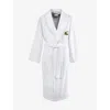Lacoste Blanc Rene Cotton Dressing Gown Xl In Blanc