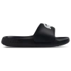 Lacoste Navy Croco 1.0 Slides In Charcoal/multi