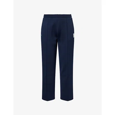 Lacoste Mens Navy Heritage Tennis Jersey Tracksuit Bottoms In Blue