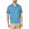 Lacoste Mens Printed Cotton Button-down Shirt In Multi