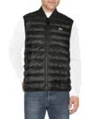 Lacoste Mens Quilted Layering Vest In Black