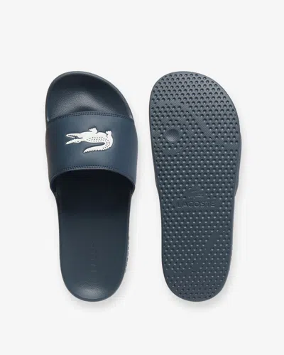 Lacoste Mens Serve Sliders In Animal Print