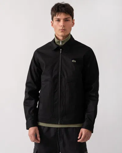 Lacoste Mens Short Water-repellent Cotton Jacket