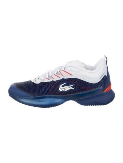 Pre-owned Lacoste Mesh Athletic Sneakers W/ Tags In Blue