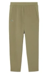 Lacoste Mesh Panel Tapered Track Pants In Green