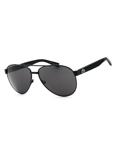 Lacoste Metal Aviator Sunglasses In Black