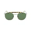 Lacoste Silver Metal Sunglasses In Silver