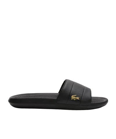 Lacoste Metal-decorated Slippers In Animal Print