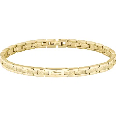Lacoste Metropole H-link Bracelet In Gold
