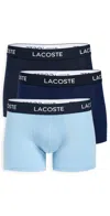 Lacoste Underwear 3 Pack Trunks In Multi