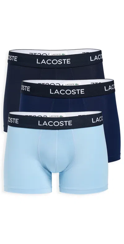 LACOSTE MICROFIBER TRUNKS 3 PACK MULTI