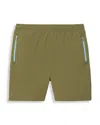 Lacoste Water-repellent Relaxed-fit Shorts In Khaki