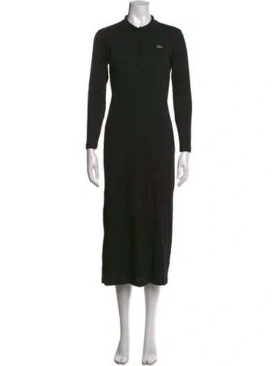 Pre-owned Lacoste Midi Length Dress W/ Tags In Black