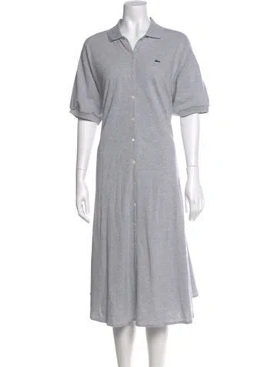 Pre-owned Lacoste Midi Length Dress W/ Tags In Gray