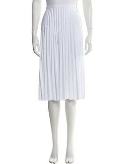 Pre-owned Lacoste Midi Length Skirt W/ Tags In White