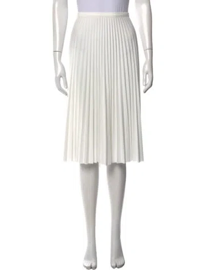 Pre-owned Lacoste Midi Length Skirt In White
