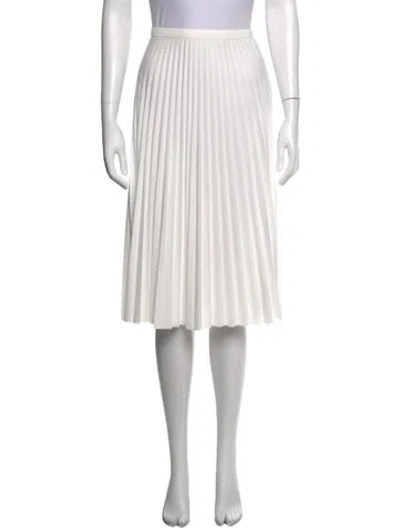 Pre-owned Lacoste Midi Length Skirt In White