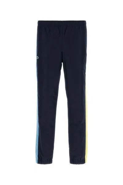 LACOSTE LACOSTE MIDNIGHT BLUE POLYESTER JOGGERS