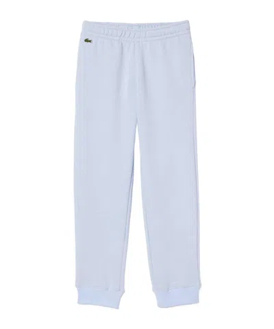 Lacoste Midrise Cotton Casual Trousers In Blue