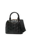 Lacoste Mini Bugatti Embossed Tote Bag In Black