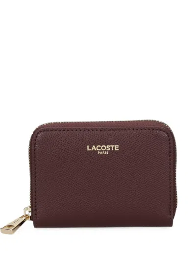 Lacoste Mini Champs-élysées Zipped Coin Purse - One Size In Purple