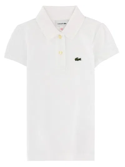 Lacoste Mini Classic Polo For Kids In White