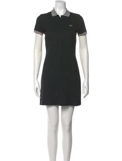 Pre-owned Lacoste Mini Dress In Black