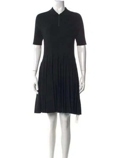 Pre-owned Lacoste Mini Dress In Black