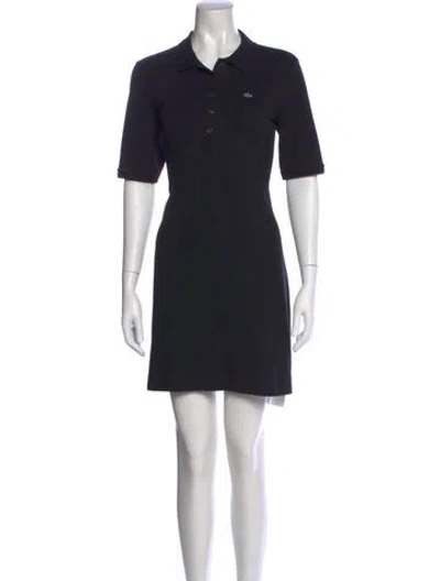 Pre-owned Lacoste Mini Dress In Black
