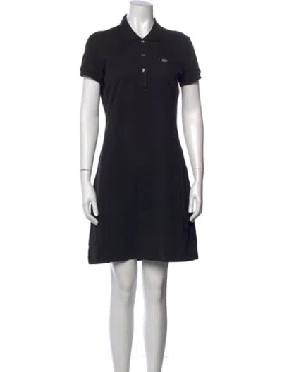 Pre-owned Lacoste Mini Dress In Black