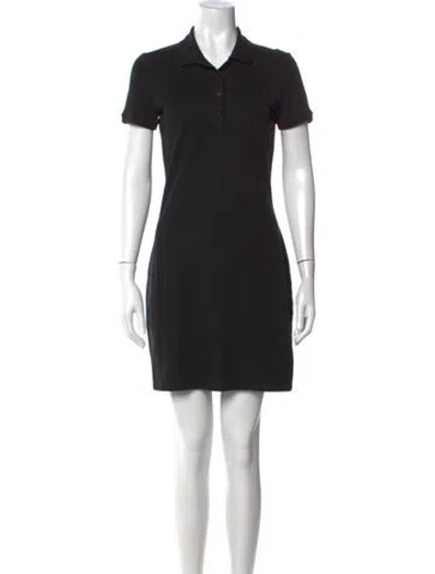 Pre-owned Lacoste Mini Dress In Black