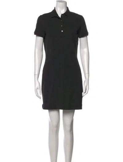 Pre-owned Lacoste Mini Dress In Black