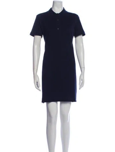Pre-owned Lacoste Mini Dress In Blue