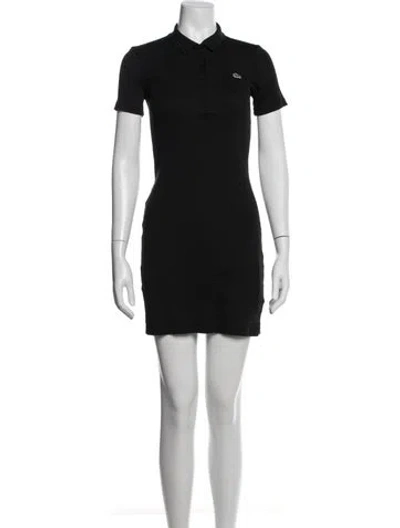 Pre-owned Lacoste Mini Dress In Blue