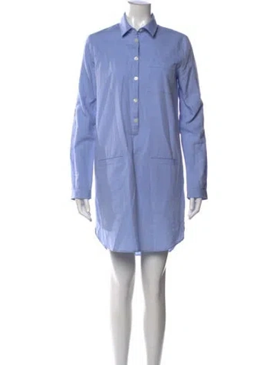 Pre-owned Lacoste Mini Dress In Blue