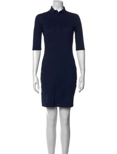 Pre-owned Lacoste Mini Dress In Blue
