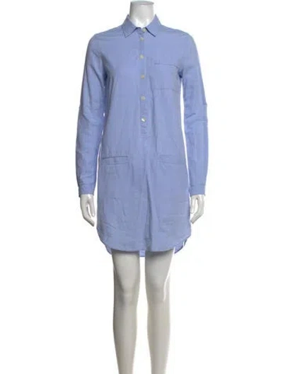 Pre-owned Lacoste Mini Dress In Blue