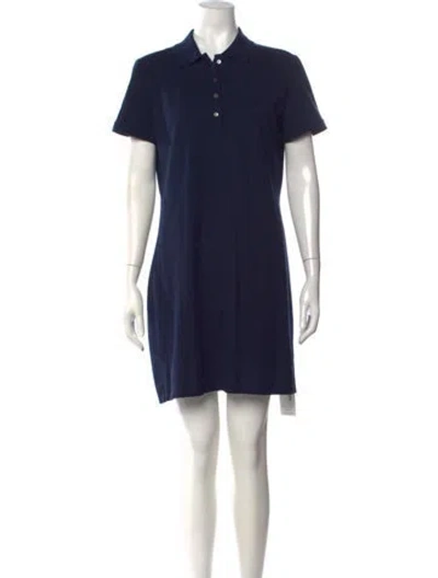 Pre-owned Lacoste Mini Dress In Blue