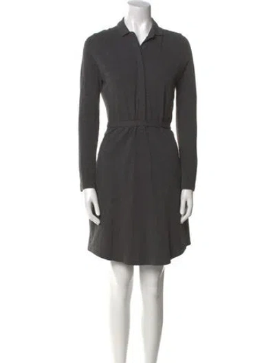 Pre-owned Lacoste Mini Dress In Gray